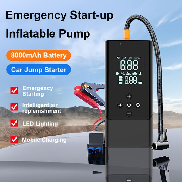 5-in-1 Multifunctional Heavy-Duty Jump Starter Pack