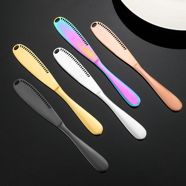 Stainless Steel Butter Knife Long Handle Butter Knife Bread Jam Knife Dinner Knife Baking Cream Scraper Cheese Knife