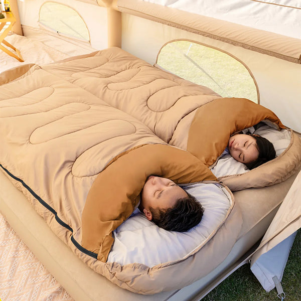Sleeping Bag Outdoor Adult Camping Winter Cold-proof Four Seasons Universal Quilt Dual-purpose Lightweight Car Single Double Thickened