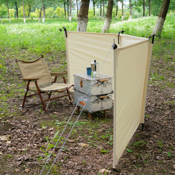 Outdoor Exquisite Camping Curtain Burning Table Windshield Wall Curtain Stove Tent Windproof Encircled Camping Screen
