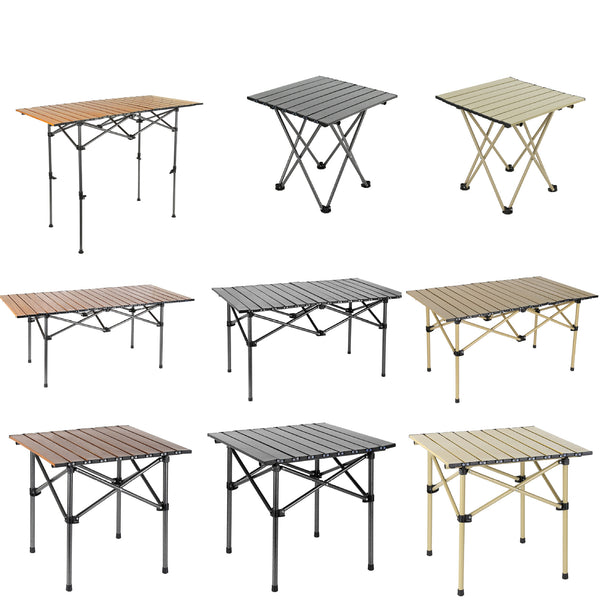 Outdoor Folding Table And Chair Outdoor Camping Egg Roll Table Portable Moon Chair Beach Courtyard Barbecue Stall Table And Stool Suit