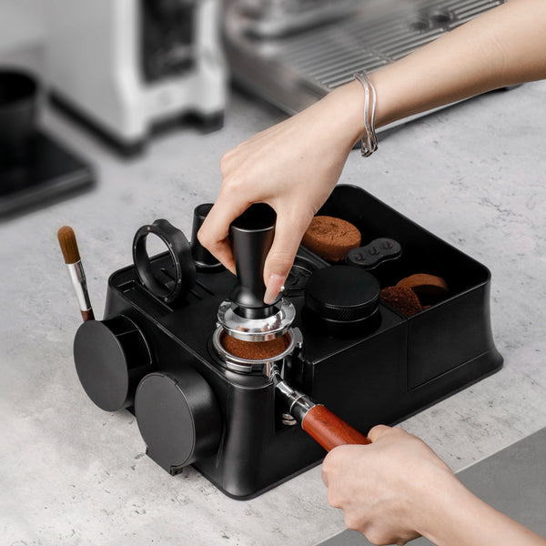 Italian Coffee Multi-function Powder Hammer Base Italian Cloth Powder Suit Knock Slag Bucket Powder Storage Coffee Appliance