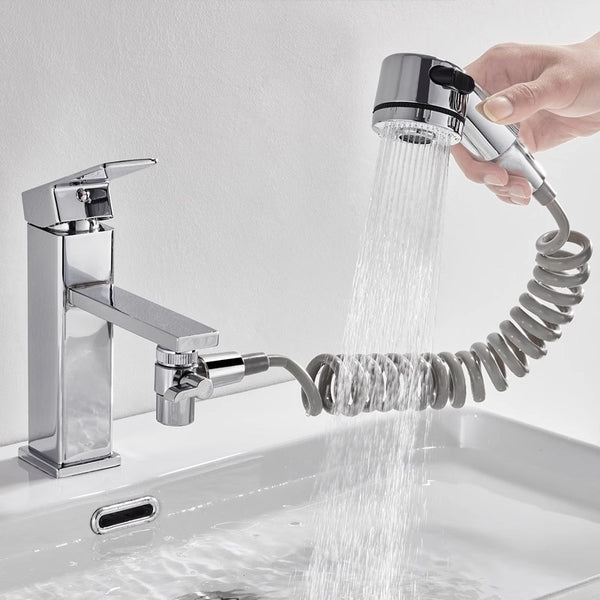 Bathroom Faucet Wash Basin Pull-out Type Hot And Cold Water Shampoo Shower Artifact Washbasin Basin Bathroom Extension
