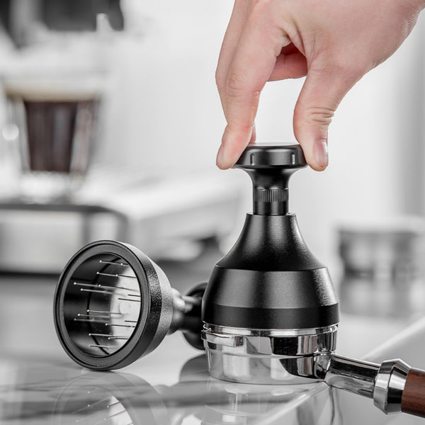 Press Rotary Needle Cloth Powder Needle To Evenly Disperse Coffee Powder And Agglomerate Espresso Coffee Machine Handle 51/53/58mm
