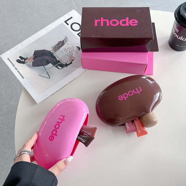 New Rhode Haili Same Style Limited Gift Box Bag Cosmetic Bag Storage Bag 7 Color Silicone Storage Bag