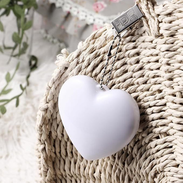 Girl's Backpack Keychain Wallet Lamp Pendant Gift Heart-shaped Round Night Light