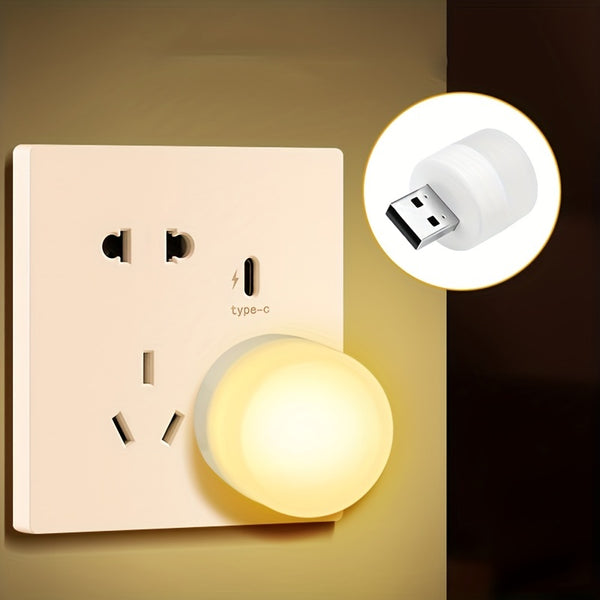 2/3/5pcs Portable Mini USB Night Light, Home Decor Night Lamp, Room Atmosphere Decoration Light,Bedroom Night Light,Night Auxiliary Lighting,Travel Night Light