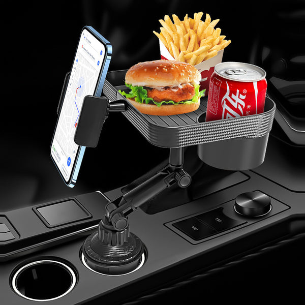 Car Multi-functional Water Cup Rack Dinner Plate Beverage Coffee Table Rack Water Cup Small Tray Mobile Phone Holder Manufacturers